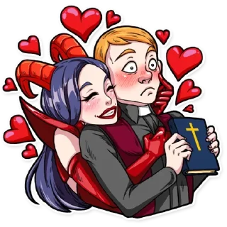 😈 emoji Miss Devil Telegram sticker 18 of 26