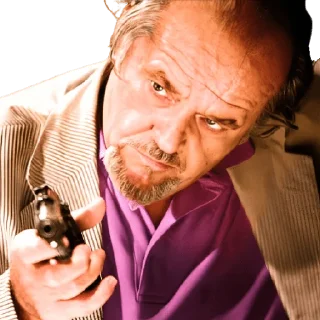 🔫 emoji Jack Nicholson Telegram sticker 17 of 18