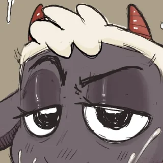 🤨 emoji Cult_of_the_lamb no context Telegram sticker 12 of 27