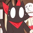 😱 emoji Sakamoto -Nichijou- Telegram sticker 14 of 35