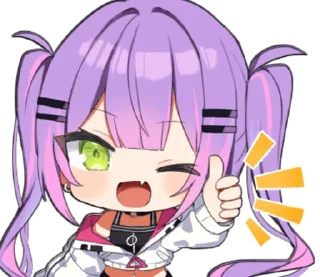 😇 emoji Hololive Tokoyami Towa @WinnieNyaNya Telegram sticker 14 of 24