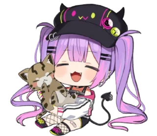 ☺️ emoji Hololive Tokoyami Towa @WinnieNyaNya Telegram sticker 18 of 24