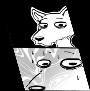 😰 emoji Beastars Telegram sticker 24 of 52