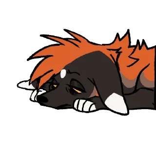 😟 emoji Cross Fox Stickers Telegram sticker 22 of 50
