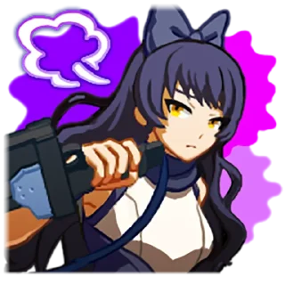 😟 emoji BlazBlue Cross Tag Battle Stickers Telegram sticker 17 of 55