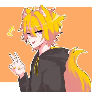 ✌️ emoji Vtubers Telegram sticker 13 of 60