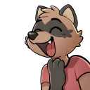 😄 emoji Radicoon! Telegram sticker 19 of 31