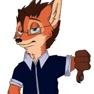 👎 emoji Rick Wilde Telegram sticker 7 of 75