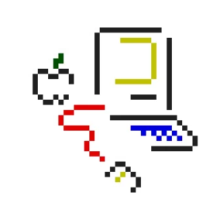 💻 emoji Welcome to Macintosh Telegram sticker 14 of 15