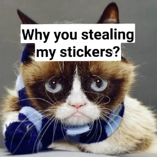 🤓 emoji Grumpy Cat Edition 3🐾
@EdwinLove Telegram sticker 21 of 28