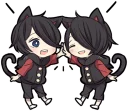✋ emoji Black Kitten (2) Telegram sticker 12 of 120
