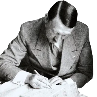 🖊 emoji Adolf Telegram sticker 5 of 15