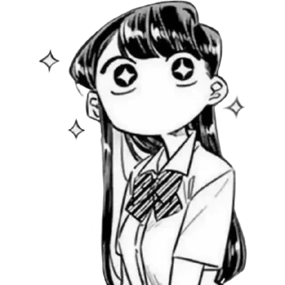 🤩 emoji Komi-San Telegram sticker 16 of 30