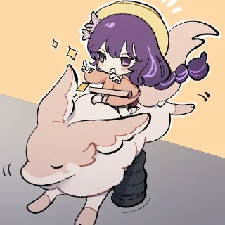 🤠 emoji Yae Goddess Telegram sticker 6 of 35