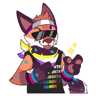 🌈 emoji Wilde Fox Seasonal 1 Telegram sticker 5 of 51
