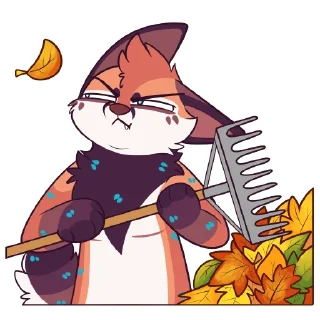 🍁 emoji Wilde Fox Seasonal 1 Telegram sticker 13 of 51