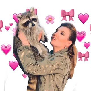 🦝 emoji 60 минут 💗💘 Telegram sticker 18 of 18