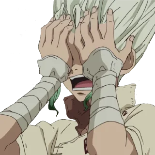 😣 emoji Dr. Stone Telegram sticker 12 of 17
