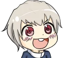 😀 emoji Ohayo face~~~ @Denki Telegram sticker 16 of 84