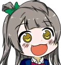 😀 emoji Ohayo face~~~ @Denki Telegram sticker 6 of 84