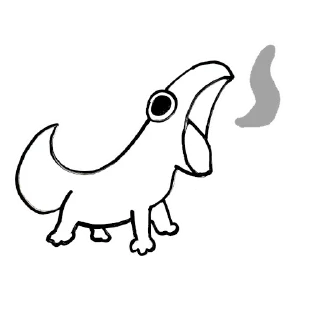 😮‍💨 emoji Wak Pak Telegram sticker 13 of 16