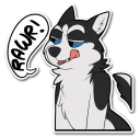 😏 emoji Kane Husky Telegram sticker 18 of 46