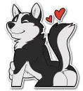 😘 emoji Kane Husky Telegram sticker 20 of 46