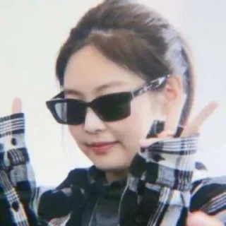✌️ emoji ⃟◇JENNIE → @BlackPink_Stickerr4 ⬾ Telegram sticker 11 of 55