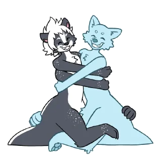 🤗 emoji Juniper 🦨 @skunktaur Telegram sticker 4 of 119