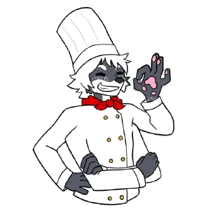 😚 emoji Juniper 🦨 @skunktaur Telegram sticker 14 of 119