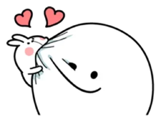 😘 emoji Rabbit Telegram sticker 14 of 26