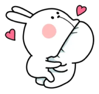 😘 emoji Rabbit Telegram sticker 18 of 26