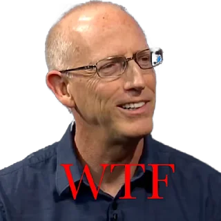 😐 emoji Scott Adams Telegram sticker 15 of 23