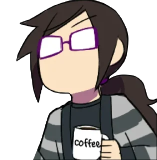 ☕️ emoji 4 panel life stickers Telegram sticker 21 of 79