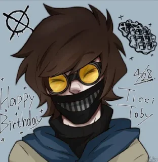 😊 emoji Ticci Toby Telegram sticker 10 of 38