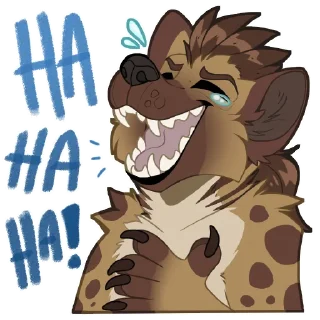 😂 emoji Jed the Hyena - by @SukariDragon Telegram sticker 7 of 21