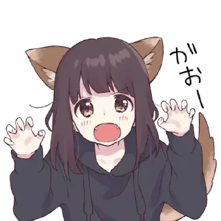 🦊 emoji ValenR4 Stickers Telegram sticker 11 of 43