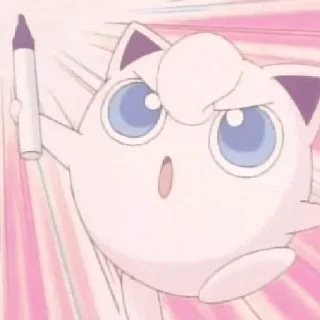 🌈 emoji Sawako as Jigglypuff Telegram sticker 17 of 29