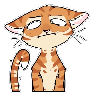 🫤 emoji Orange Cat by maimface Telegram sticker 23 of 65