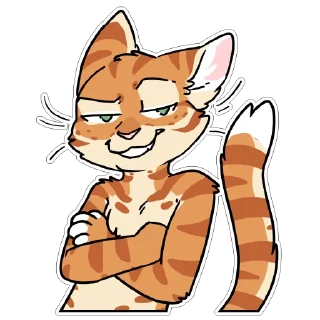 😏 emoji Orange Cat by maimface Telegram sticker 9 of 65