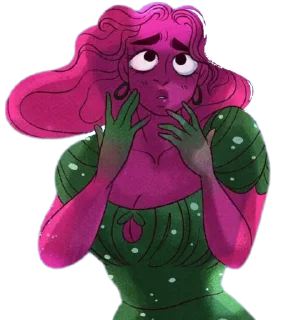 😞 emoji Lore Olympus XIII by @Nantzui (@couple_matching) Telegram sticker 7 of 120