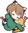 ❤ emoji Tortoiseshell Kitten (2) Telegram sticker 22 of 120