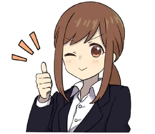 👍 emoji Adult Girlfriend @MabelsStickers Telegram sticker 1 of 40