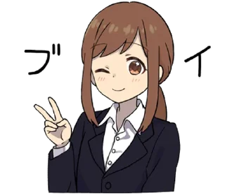✌️ emoji Adult Girlfriend @MabelsStickers Telegram sticker 9 of 40
