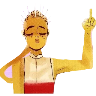 🖕 emoji Lore Olympus Telegram sticker 11 of 120