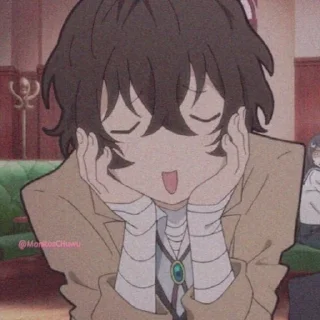 🐻 emoji Dazai @sugaawara06 library🏫📚 Telegram sticker 2 of 11