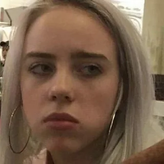 😒 emoji Billie eilish Telegram sticker 21 of 30