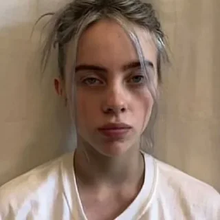 😑 emoji Billie eilish Telegram sticker 11 of 30