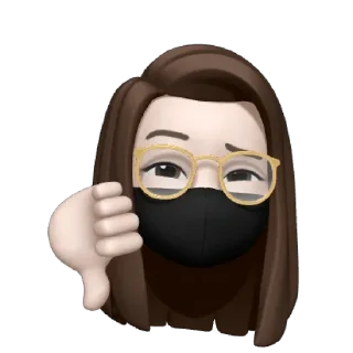 👎 emoji Memoji For Telegram Telegram sticker 12 of 73