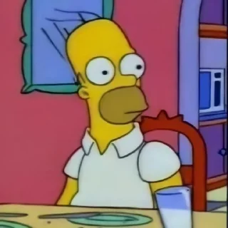 😧 emoji homer simpson mood by @lov7ly Telegram sticker 9 of 43